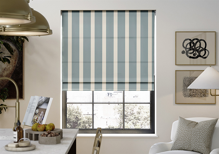The British Stripe Co. Henry, Derwent No.1 - Twist&Fit Roman Blind - Image 3